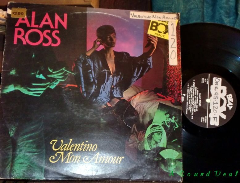 ALAN ROSS Valentino Mon Amour 12" RARE Swedish Remix HEAR Italo Hi NRG