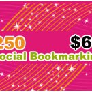 250 Social Bookmarking Submission Service