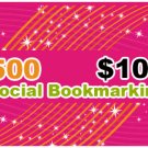 500 Social Bookmarking Submission Service