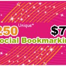 250 Fresh New Social Bookmarking Submission Service