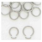 Pair 14 Gauge Steel Captive Segment Hoop Earrings 3/8"