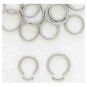 Pair 14 Gauge Steel Segment Hoop Earrings 5/16" 14g