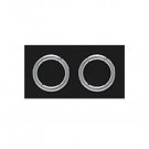 Pair 8 Gauge Steel Captive Segment Hoop Earrings 1/2"