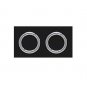 Pair 8 Gauge Steel Captive Segment Hoop Earrings 1/2"