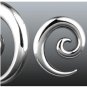 Pair 6 Gauge Steel Spiral Stretching Taper Earrings