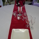 Red Satin Table Runners