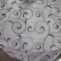 swirl organza table runner wedding