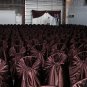 Chocolate Satin Wedding Chair Cover