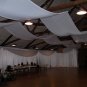 wedding ceiling fabric chiffon white
