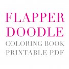 Flapper doodle coloring book - PDF Printable Version