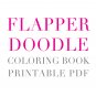 Flapper doodle coloring book - PDF Printable Version