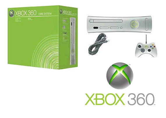 Xbox 360 Core Console Video Game System