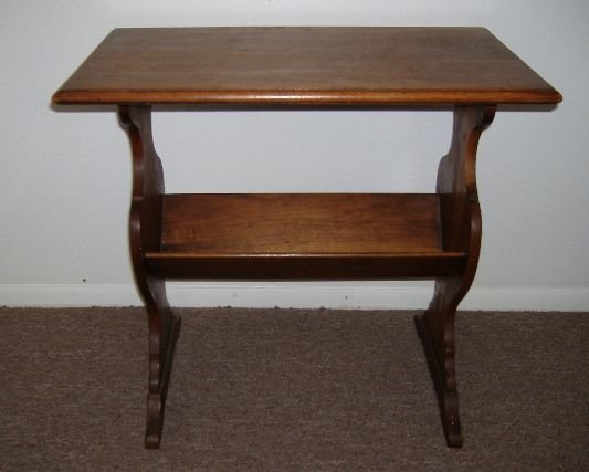 Antique Walnut Library Table William French Minneapolis Minnesota
