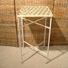 Wrought Iron Table Plant Stand Vintage Mosaic Glass Tile Mid Century Modern