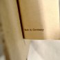 Vintage Miniature COLOR LITHOGRAPH GERMANY Little Girl Print White Dress
