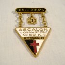 Knights Templar Enamel Pin Badge Ascalon Commandery #59 Pittsburgh SD Childs Co.