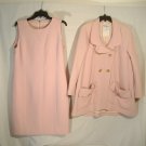 Vintage Chanel Boutique Pink Suit 2 pc Dress & Jacket Women's EU Sz 42 US 8 10