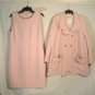 Vintage Chanel Boutique Pink Suit 2 pc Dress & Jacket Women's EU Sz 42 US 8 10