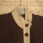 Jones New York Signature Poncho Cape Women's Brown Camel Trim One Size