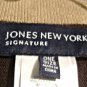 Jones New York Signature Poncho Cape Women's Brown Camel Trim One Size