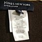 Jones New York Signature Poncho Cape Women's Brown Camel Trim One Size