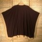 Jones New York Signature Poncho Cape Women's Brown Camel Trim One Size