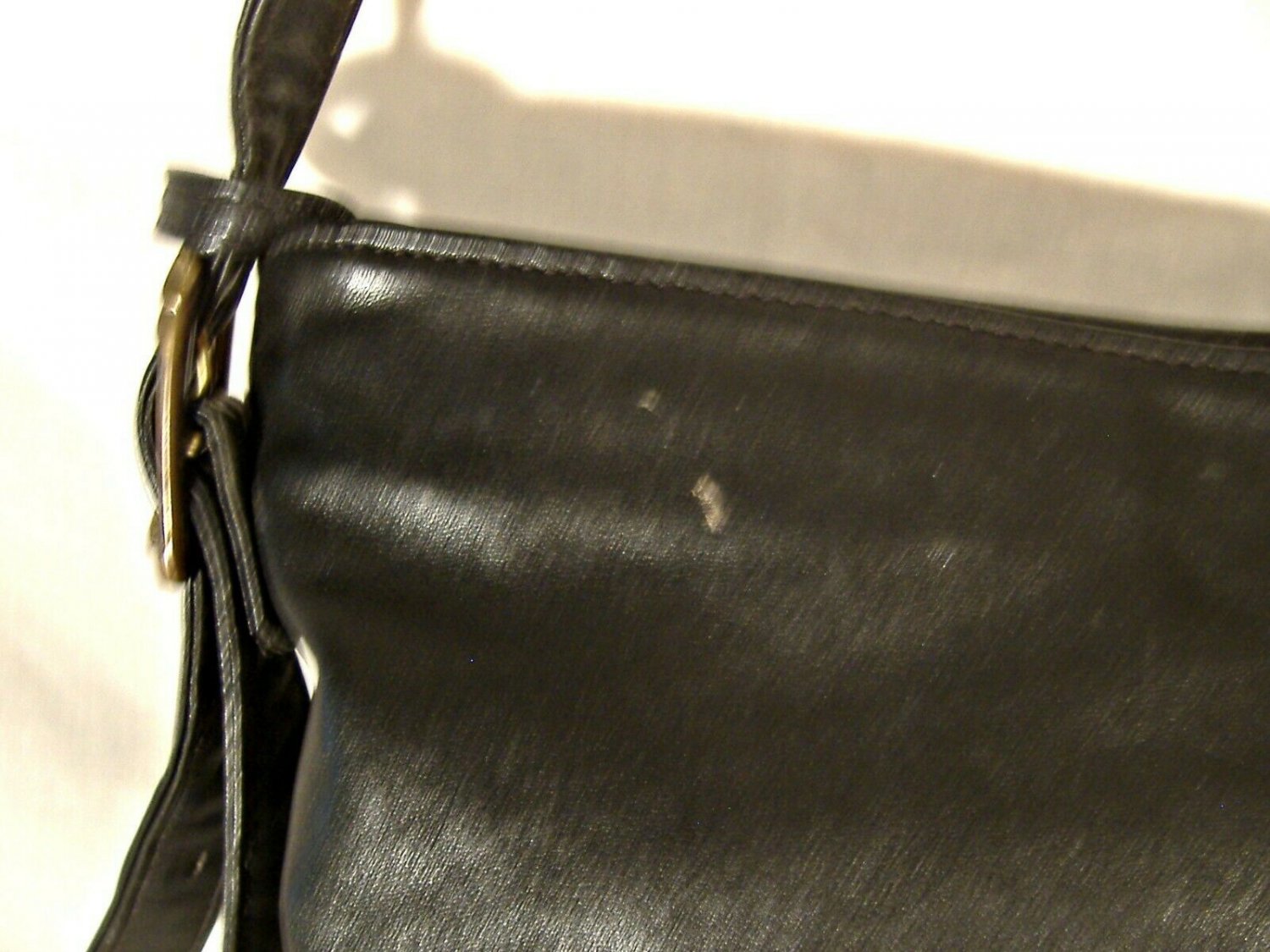 stone mountain black leather shoulder bag