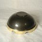 Vintage Gray Enamel Brass Ashtray Mid Century Modern Restaurant Bar Ware