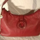 The Sak Shoulder Bag Purse Red Pebbled Leather
