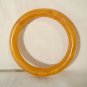 Marbled Butterscotch Bakelite Bangle Bracelet Vintage