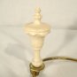 Vintage Ivory Celluloid Lamp Finial w Harp Neo-Classical Style