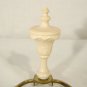 Vintage Ivory Celluloid Lamp Finial w Harp Neo-Classical Style