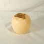 Italian Pink Alabaster Apple Paperweight Stone Fruit Italy
