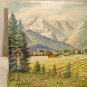 F. Hoffmann Germany Landscape Painting Garmisch Mountains Gouache  Listed Artist