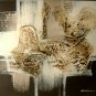 Mid Century Modern Abstract Painting Textured Acrylic Signed Cardin