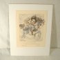 Signed Bergsma Carousel Art Print Love Makes the Ride Worthwhile