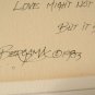 Signed Bergsma Carousel Art Print Love Makes the Ride Worthwhile