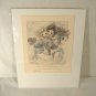 Signed Bergsma Carousel Art Print Love Makes the Ride Worthwhile
