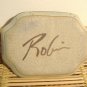 Robin Cage Stoneware Dish Dresser Tray Vintage Studio Art Pottery