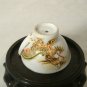 Antique Japanese Porcelain Sake Cup Hand Painted Gilt Dragon Unusual Spout