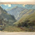 Mountain Landscape Oil Painting Purschling Bavaria Germany Hans Schilcher