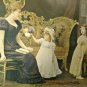 Antique Victorian Hand Colored Photograph Mother & Daughters Chicago 1901