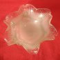Antique Venetian Glass Bowl Green Rigaree with Prunts