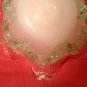 Antique Venetian Glass Bowl Green Rigaree with Prunts