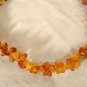 Vintage Amber Nugget Beads Necklace Genuine Butterscotch Honey Cognac Re-Strung