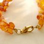Vintage Amber Nugget Beads Necklace Genuine Butterscotch Honey Cognac Re-Strung