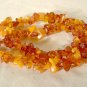 Vintage Amber Nugget Beads Necklace Genuine Butterscotch Honey Cognac Re-Strung