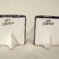 Mexican Pottery Picture Photo Frames Pair Vintage Miniature Del Carmen Talavera