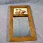 Vintage Velvet Theorem Painting Mirror Folk Art Fruit Signed Jane
