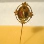 Vintage Enamel Copper Metal Pin Pendant Earrings Abstract Modern 4 pc Lot